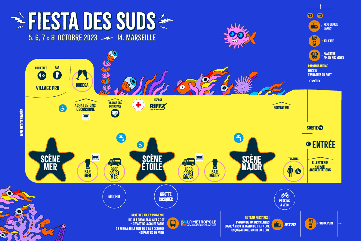 Infos pratiques Fiesta des Suds 2023